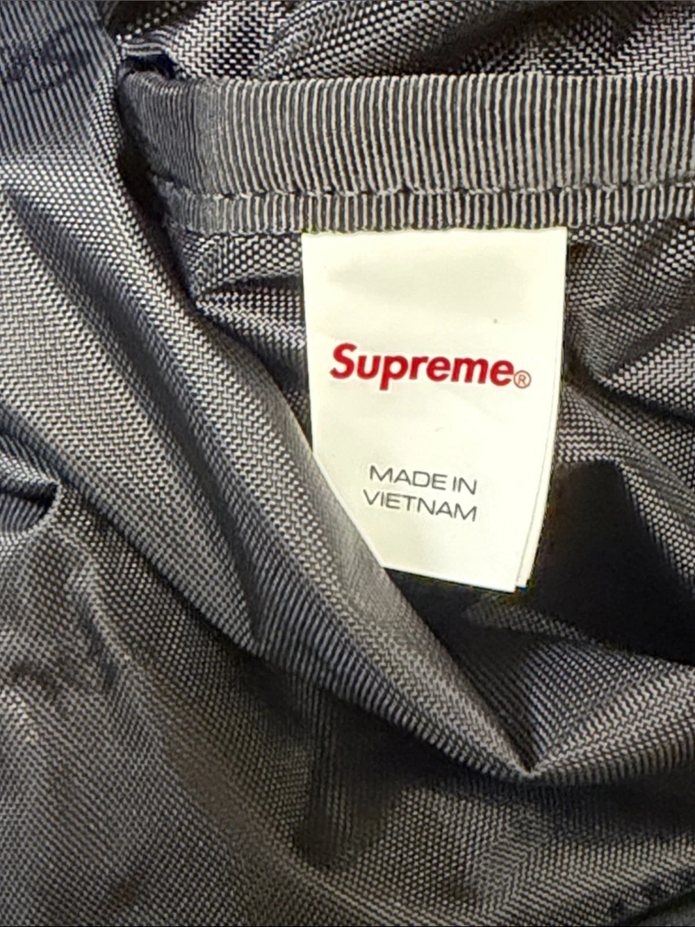 SUPREME LOGO TOTE BAG BLACK